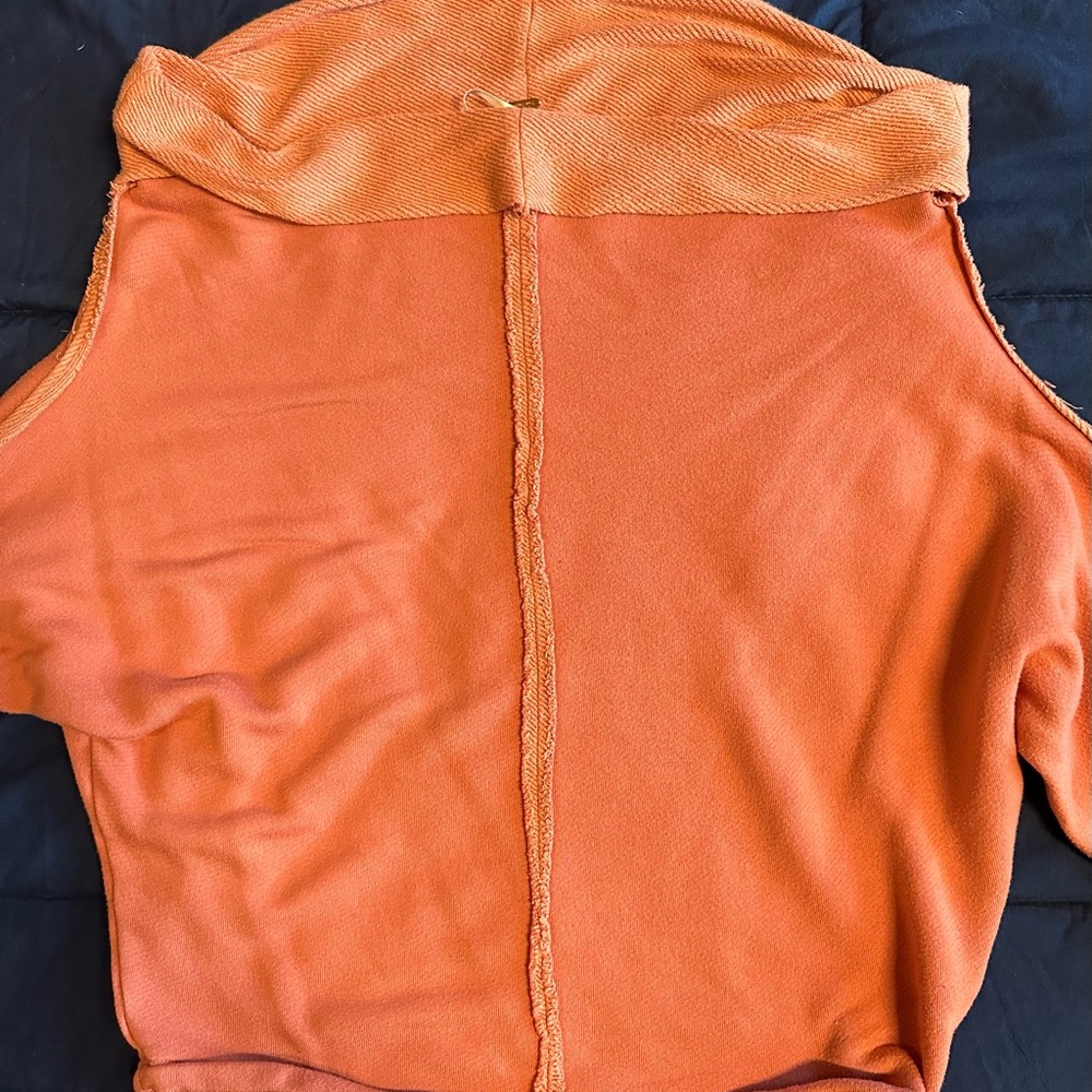 Free People, Small, Long Sleeve, Orange, Shirt